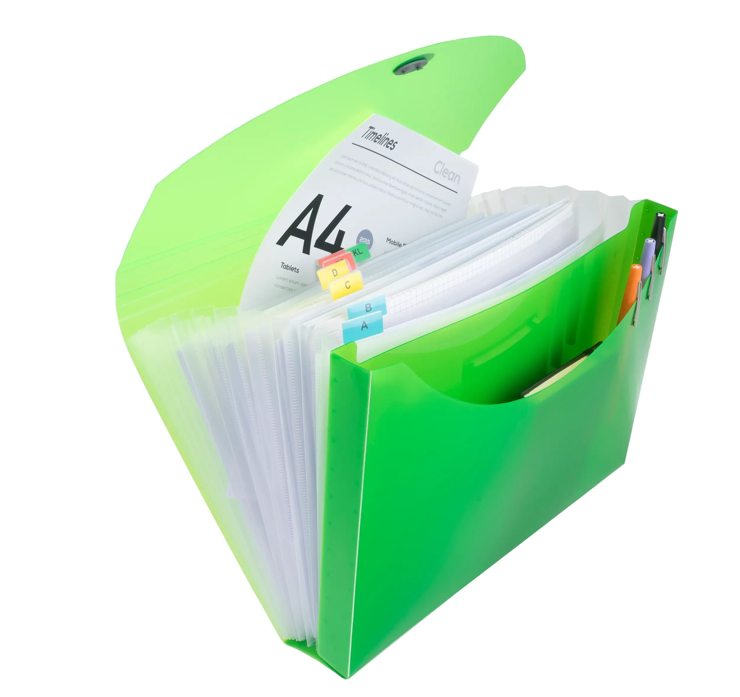 Mapa PP  A4 z elastiko, 13 delna, Exacompta Iderama 58770E, sortirane barve