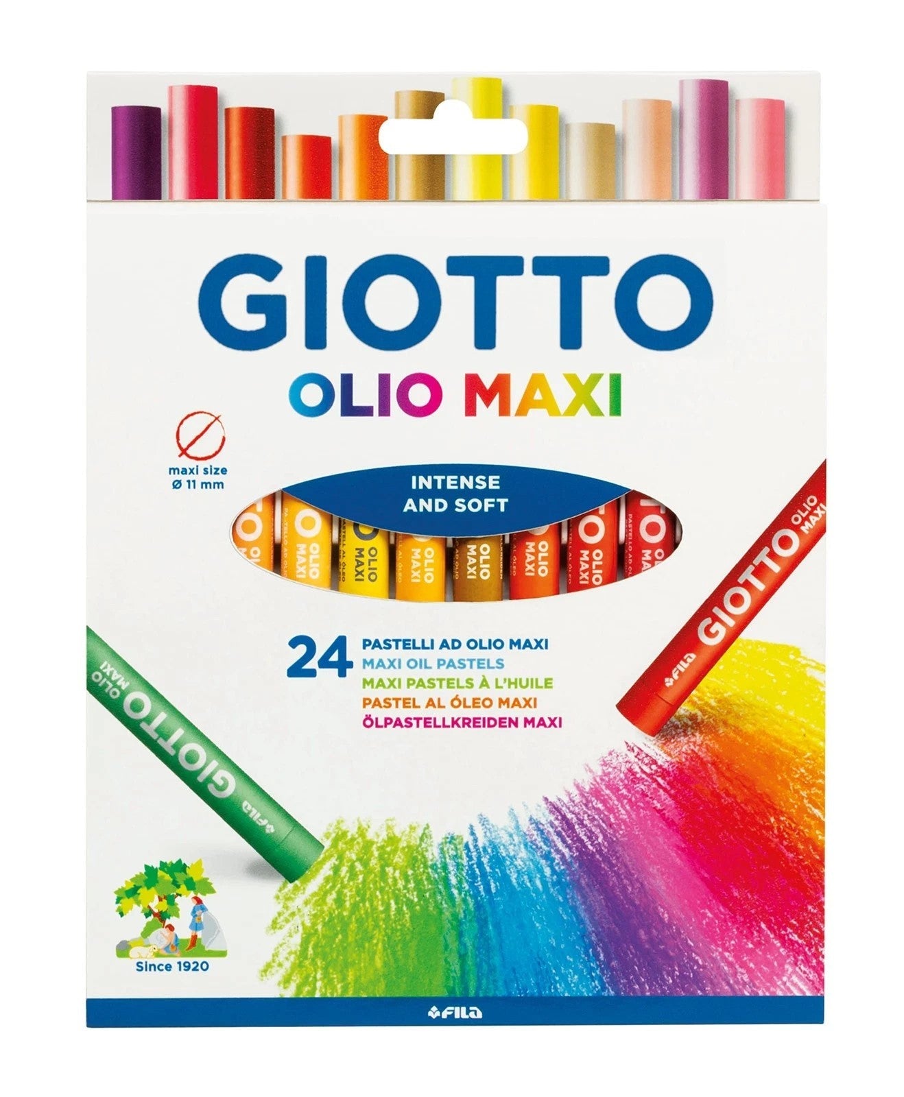 Voščenke oljne Giotto Olio, 12/24