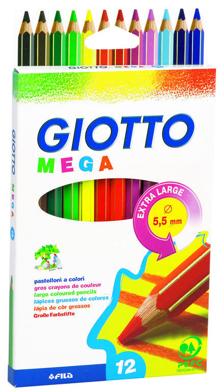 Barvice Giotto 225600 Mega, debele, tikotne, 12/1