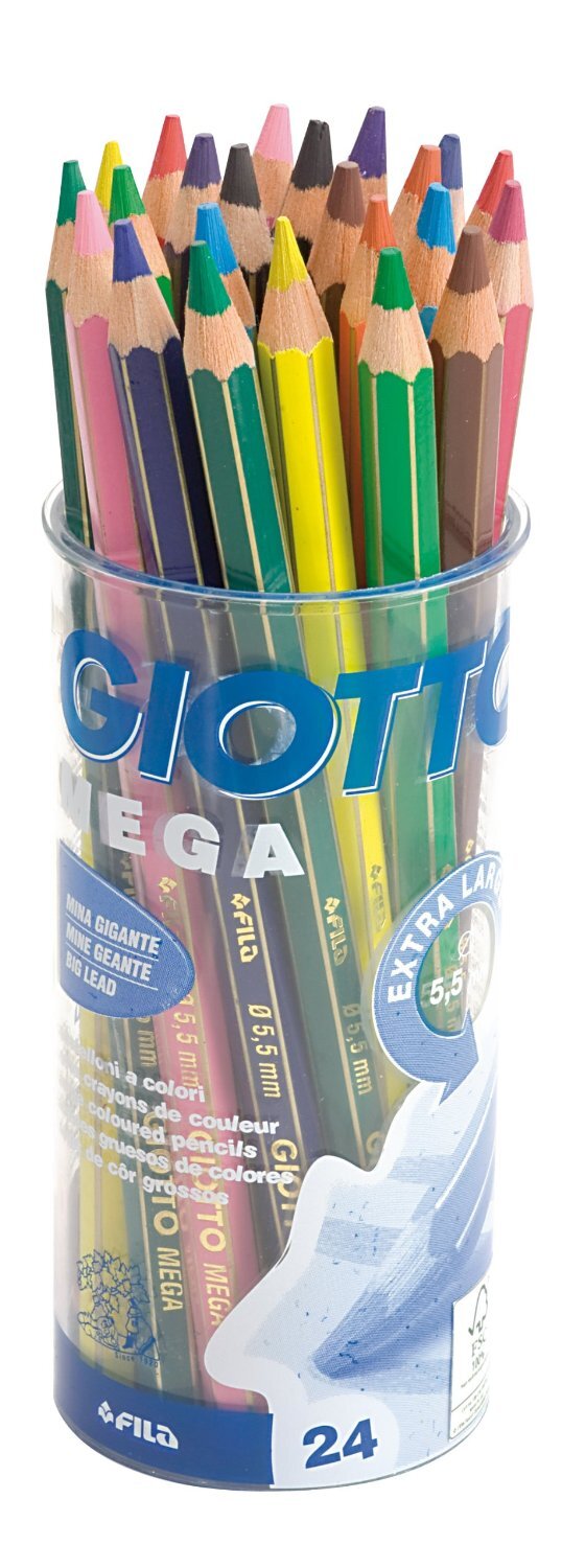 Barvice Giotto 523500/519700 Mega Tri, v PVC embalaži