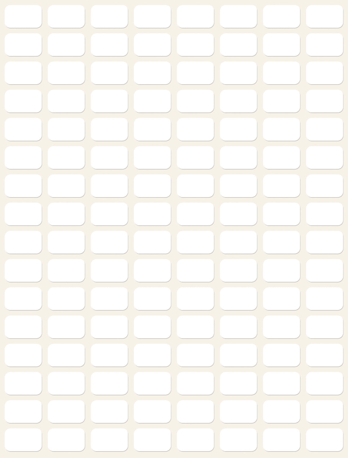 Etikete papirne bele za označevanje Avery Zweckform 3306, 13 x 8 mm