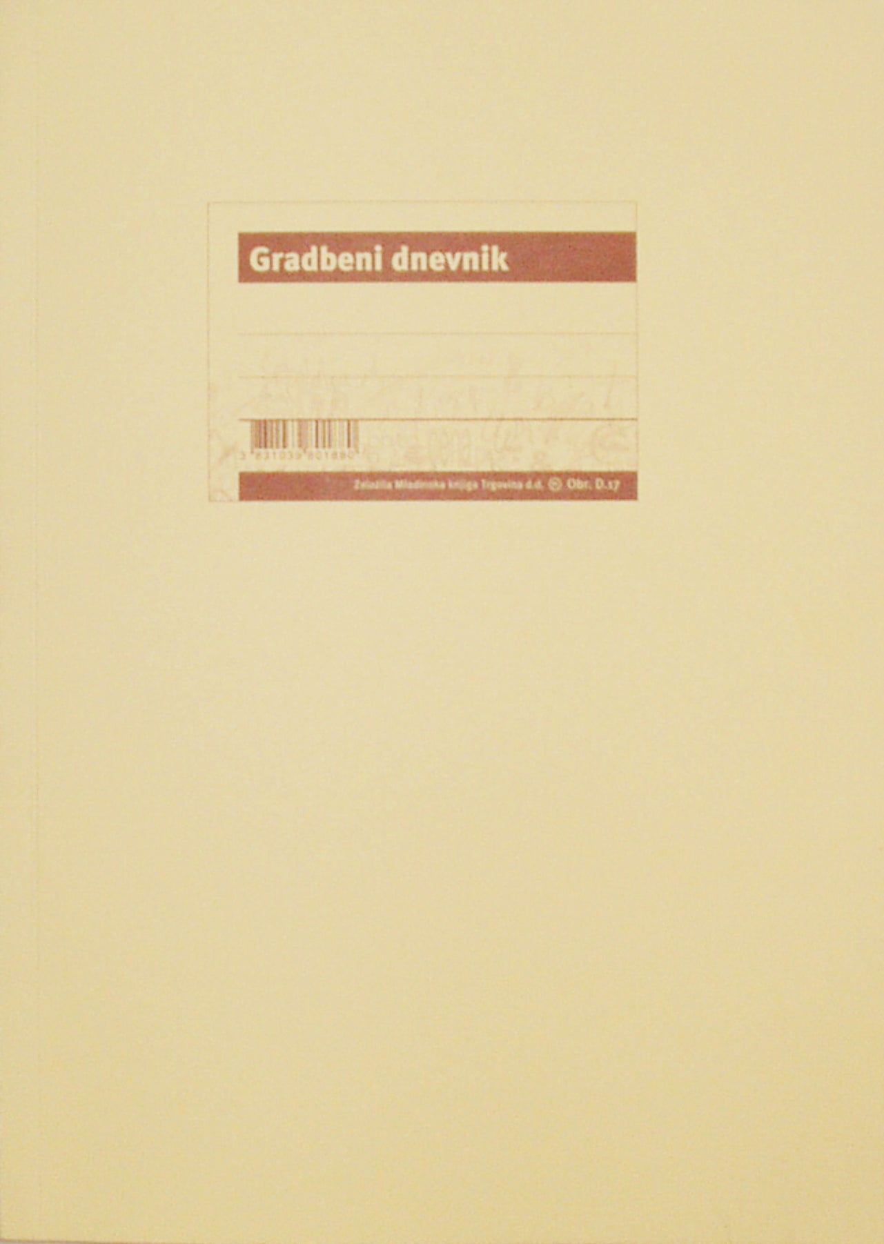 Gradbeni dnevnik o izvajanju del, D.17