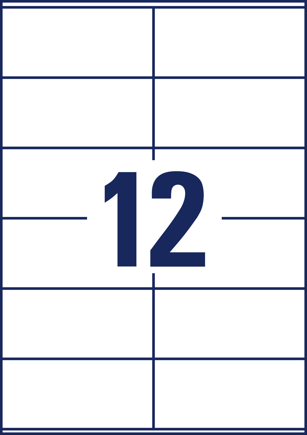 Etikete papirne bele univerzalne Avery Zweckform 3424, 105 x 48 mm