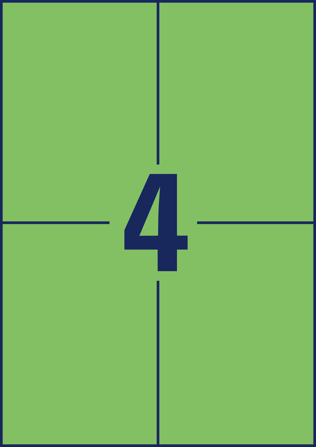 Etikete papirne barvne Avery Zweckform, 105 x 148 mm