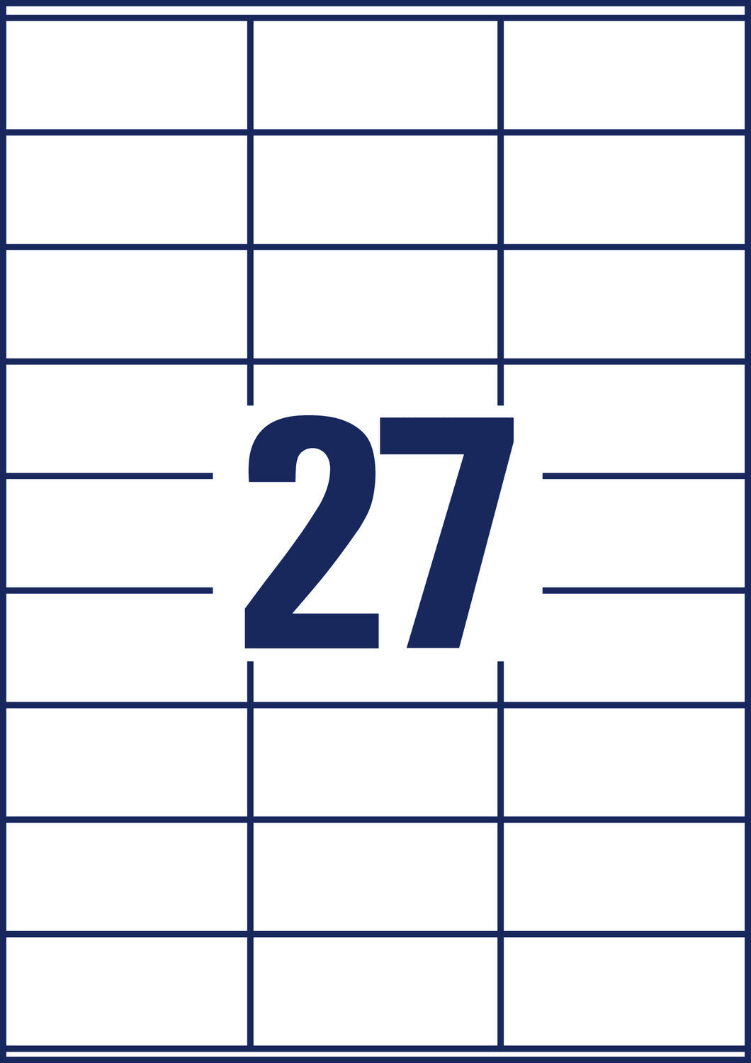 Etikete papirne bele univerzalne Avery Zweckform 3479, 70 x 32 mm