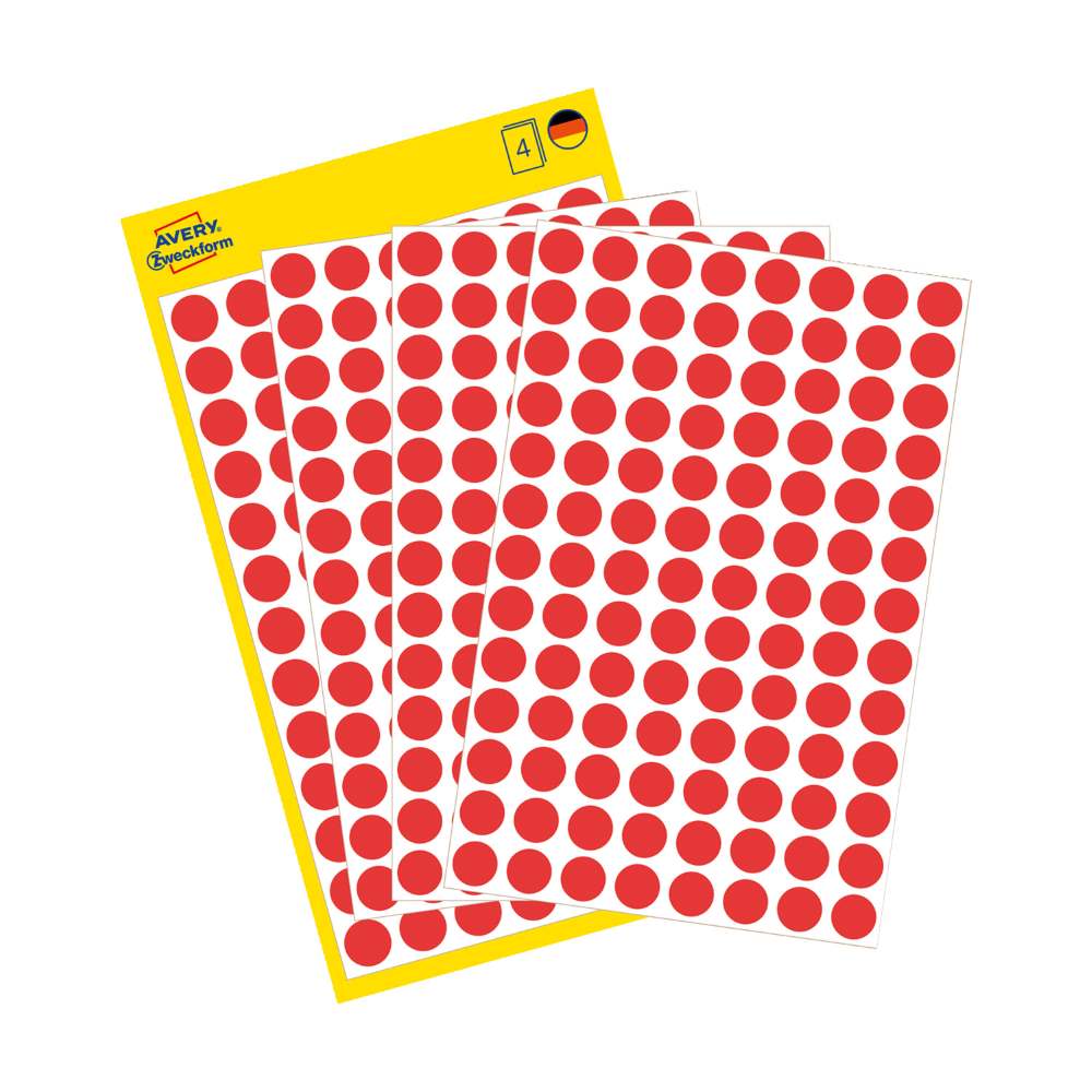 Etikete papirne odstranljive okrogle markirne Avery Zweckform