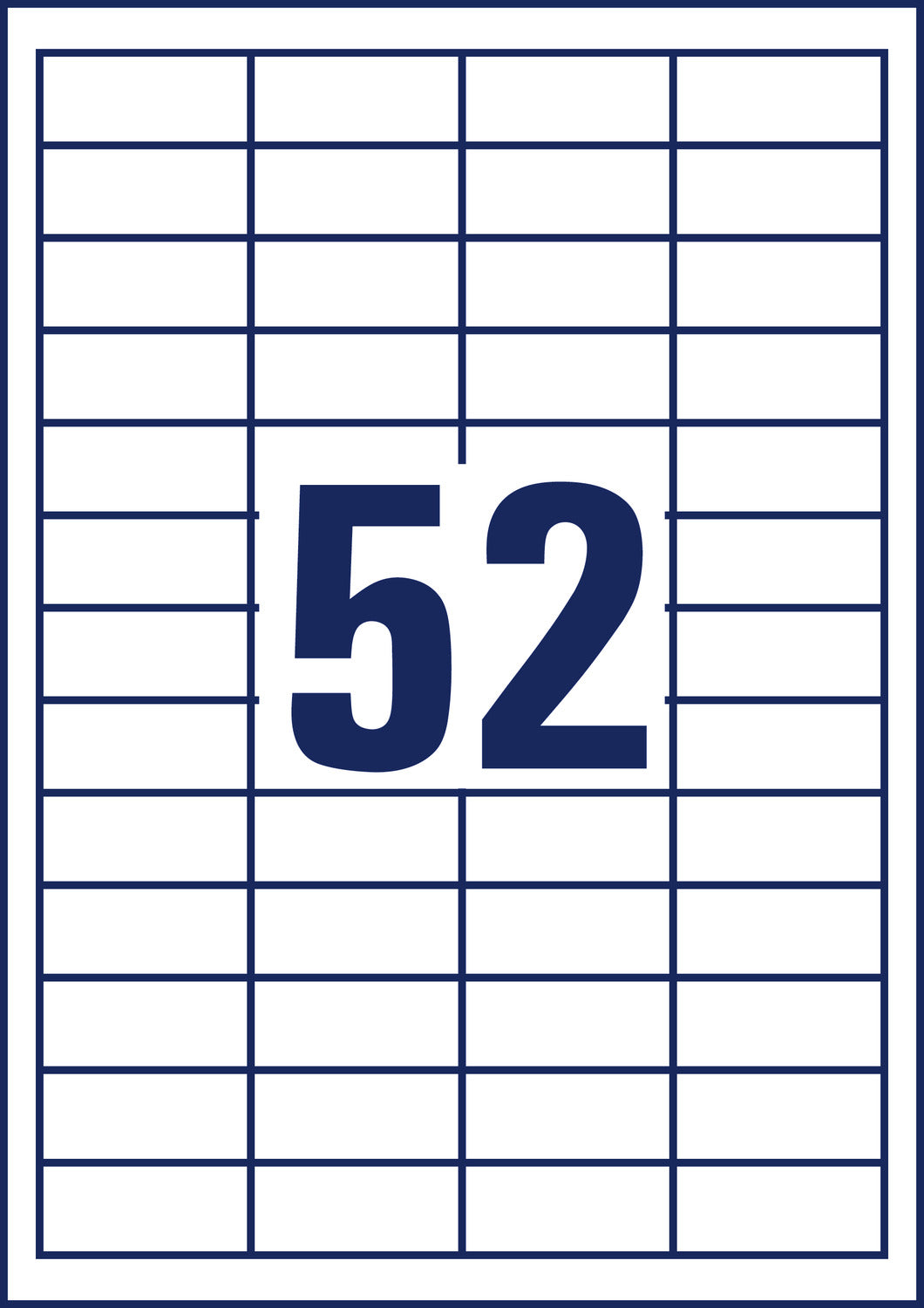 Etikete papirne bele univerzalne Avery Zweckform 3650, 48 x 21 mm