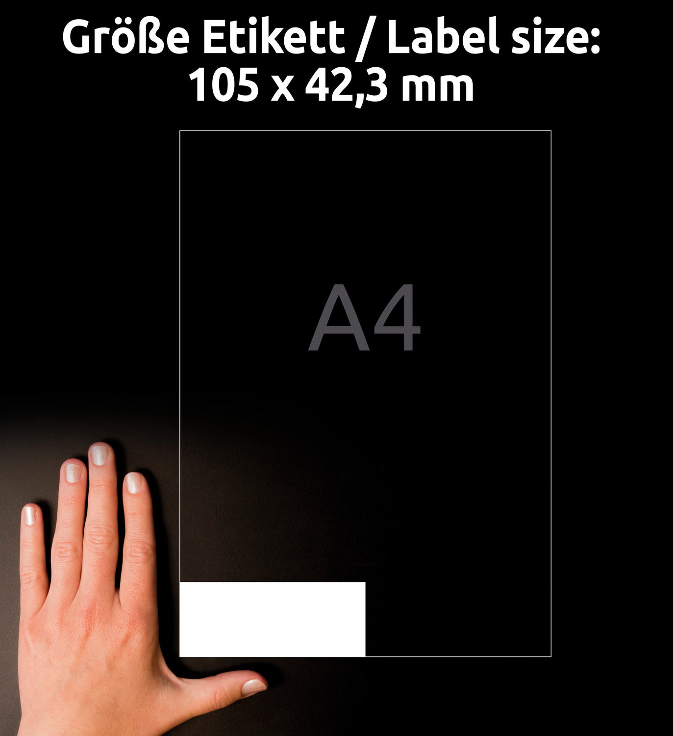 Etikete papirne bele univerzalne Avery Zweckform 3653, 105 x 42,3 mm