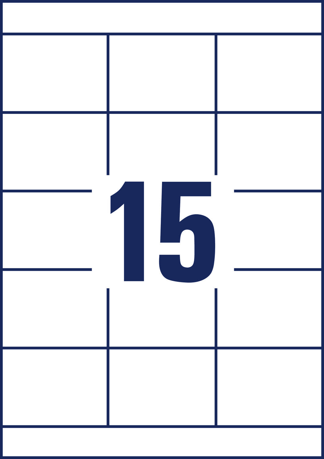 Etikete papirne bele univerzalne Avery Zweckform 3669, 70 x 50,8 mm