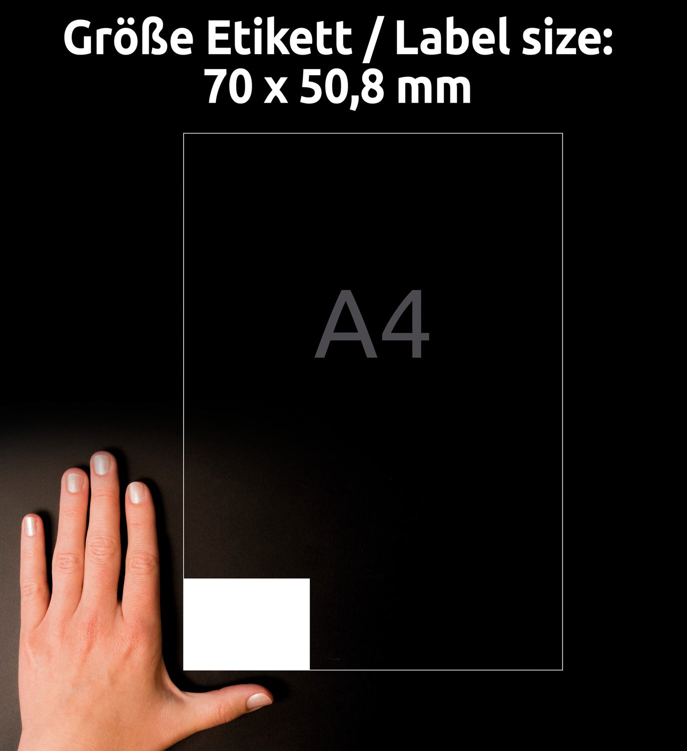 Etikete papirne bele univerzalne Avery Zweckform 3669, 70 x 50,8 mm