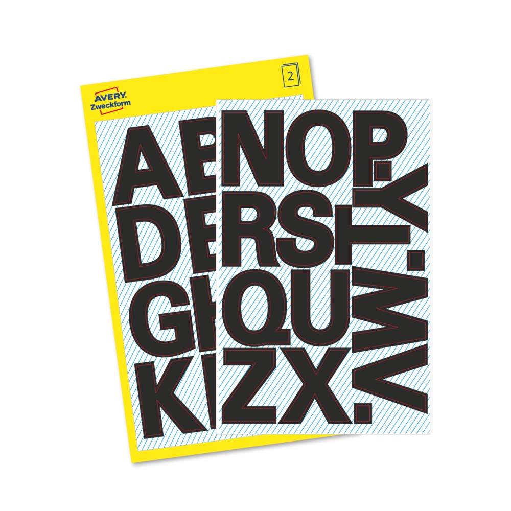 Etikete črke Avery Zweckform, 25 mm