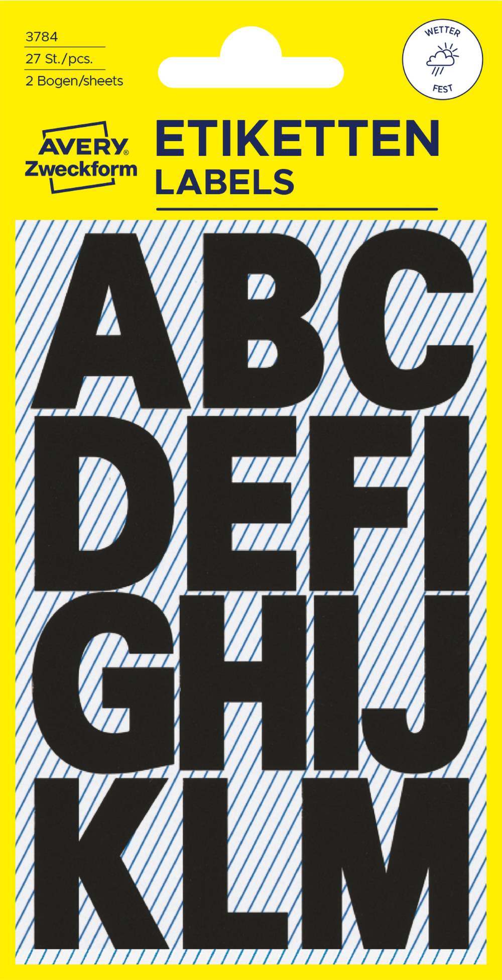 Etikete črke Avery Zweckform, 25 mm