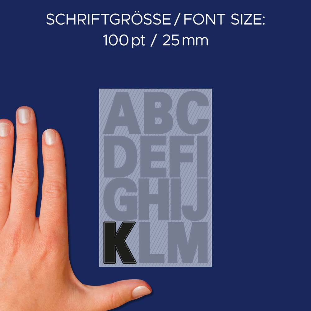 Etikete črke Avery Zweckform, 25 mm