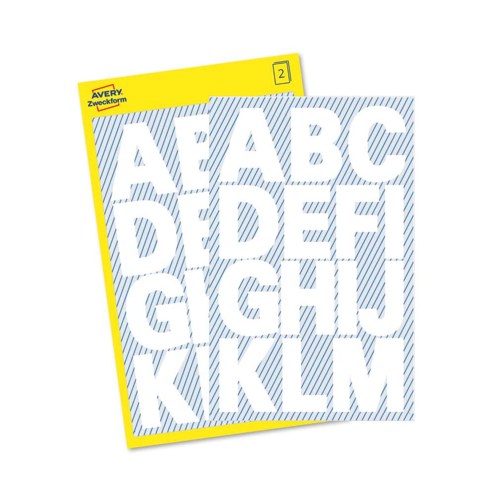 Etikete črke Avery Zweckform, 25 mm