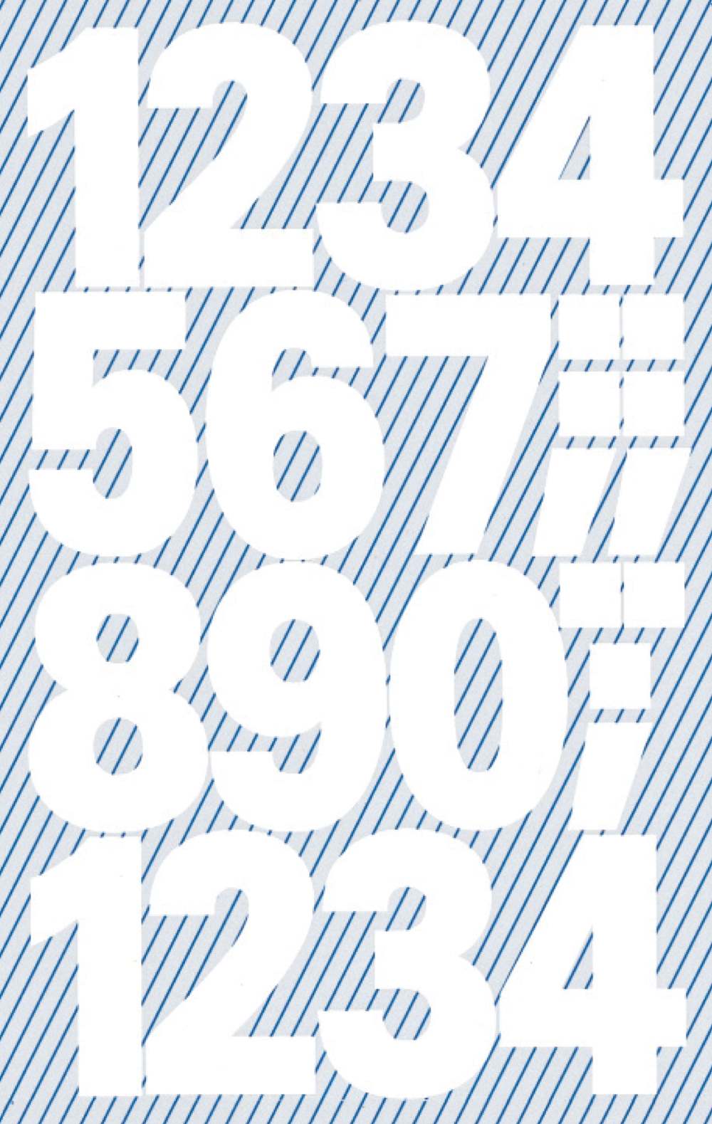 Etikete številke Avery Zweckform, 25 mm