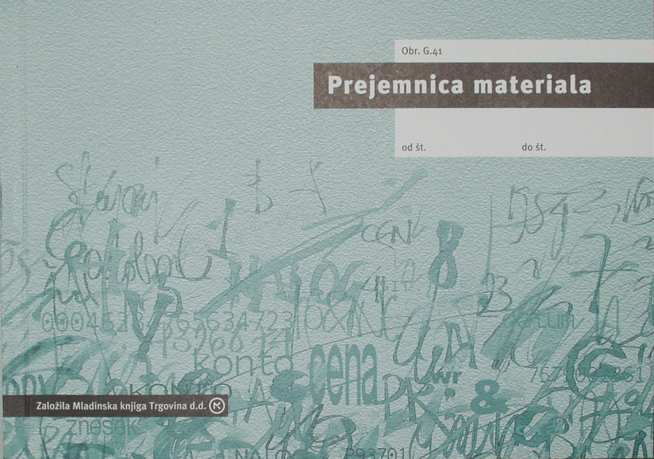 Prejemnica materiala, G.41