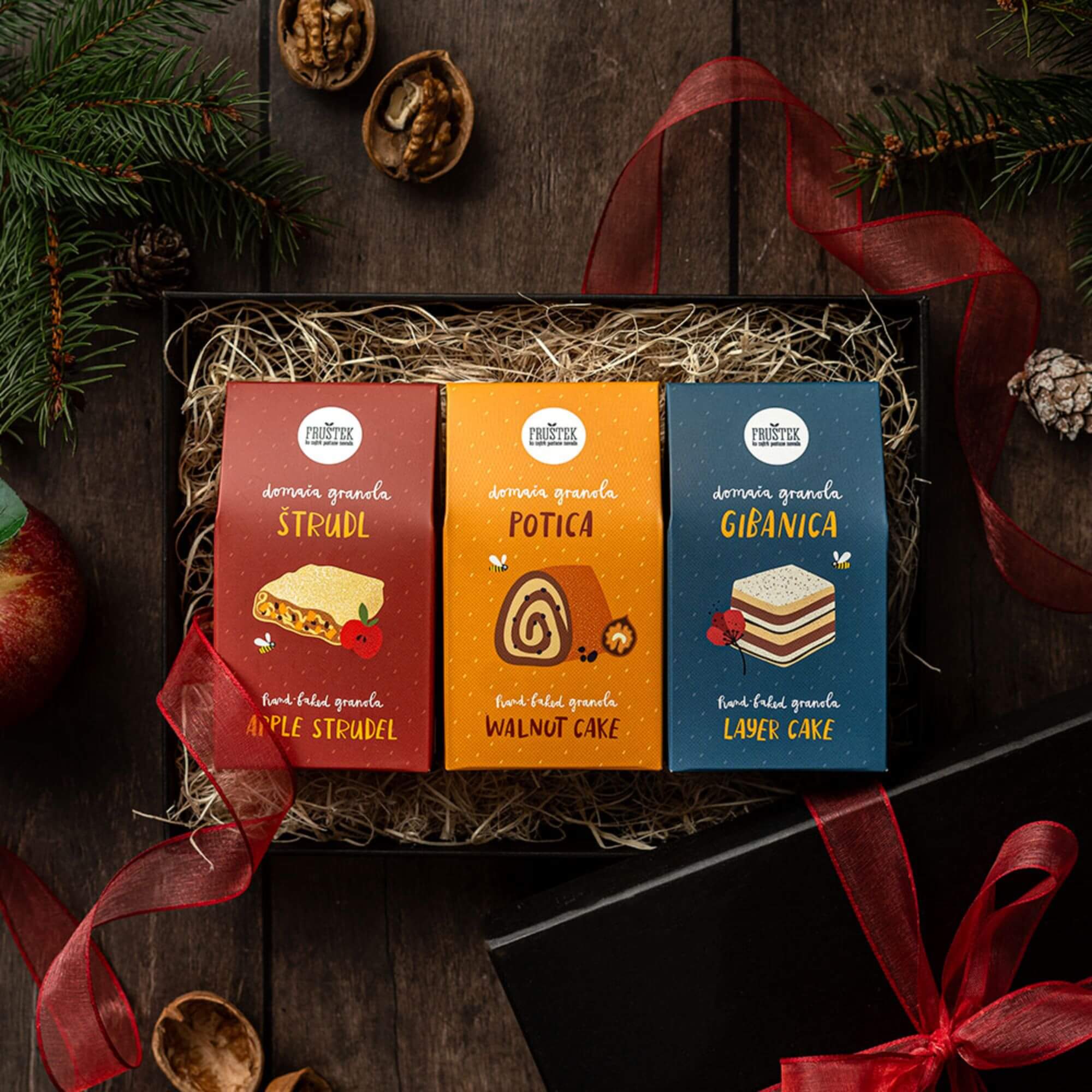 Hrustljava granola Fruštek, mini, 80g