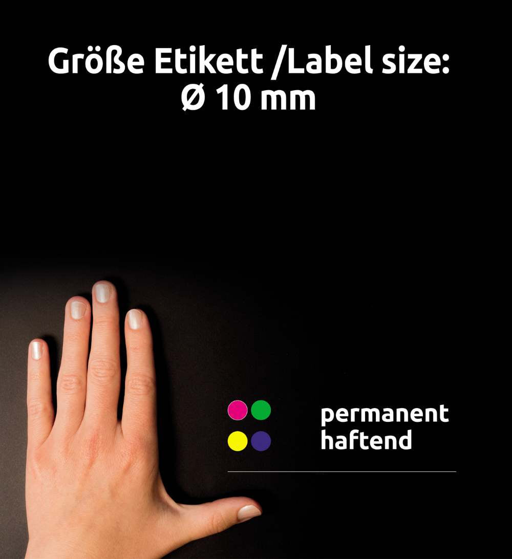 Etikete papirne okrogle markirne Avery Zweckform, na kolutu