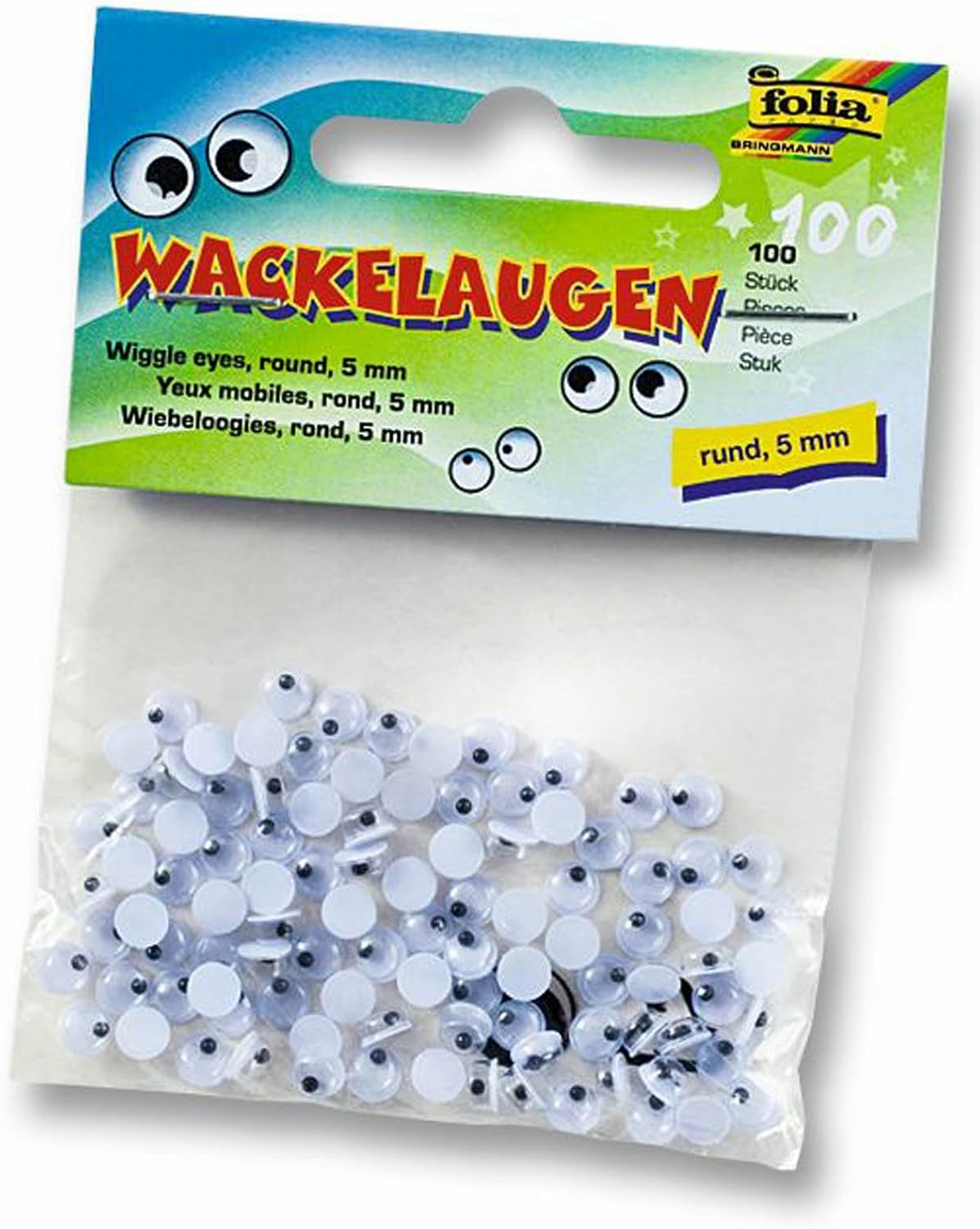 Oko dekorativno gibljivo Folia, okroglo/ovalno, 100/1