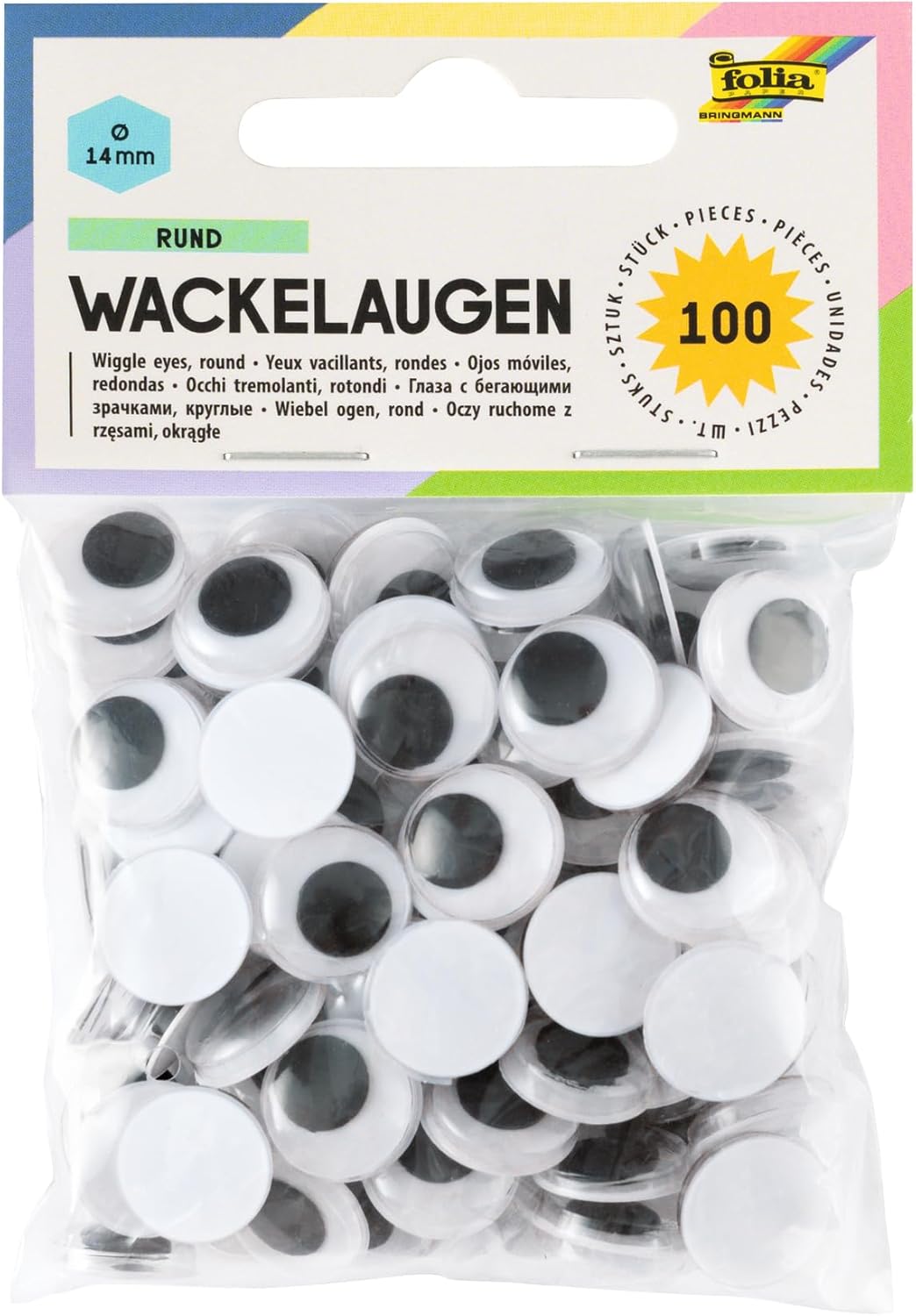 Oko dekorativno gibljivo Folia, okroglo/ovalno, 100/1