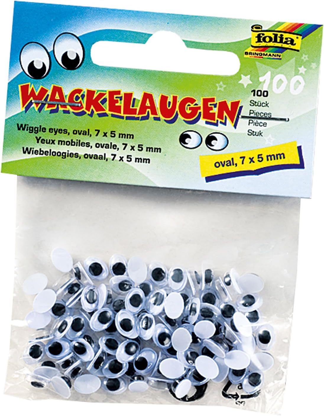 Oko dekorativno gibljivo Folia, okroglo/ovalno, 100/1