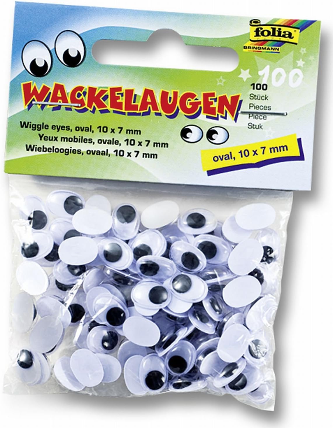 Oko dekorativno gibljivo Folia, okroglo/ovalno, 100/1