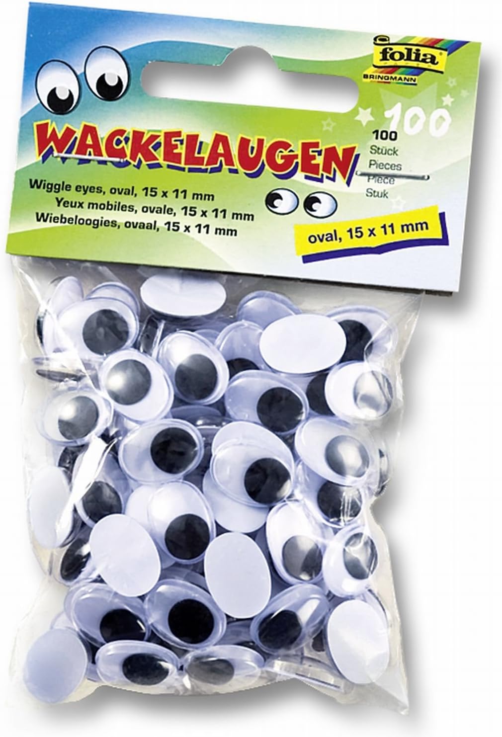 Oko dekorativno gibljivo Folia, okroglo/ovalno, 100/1