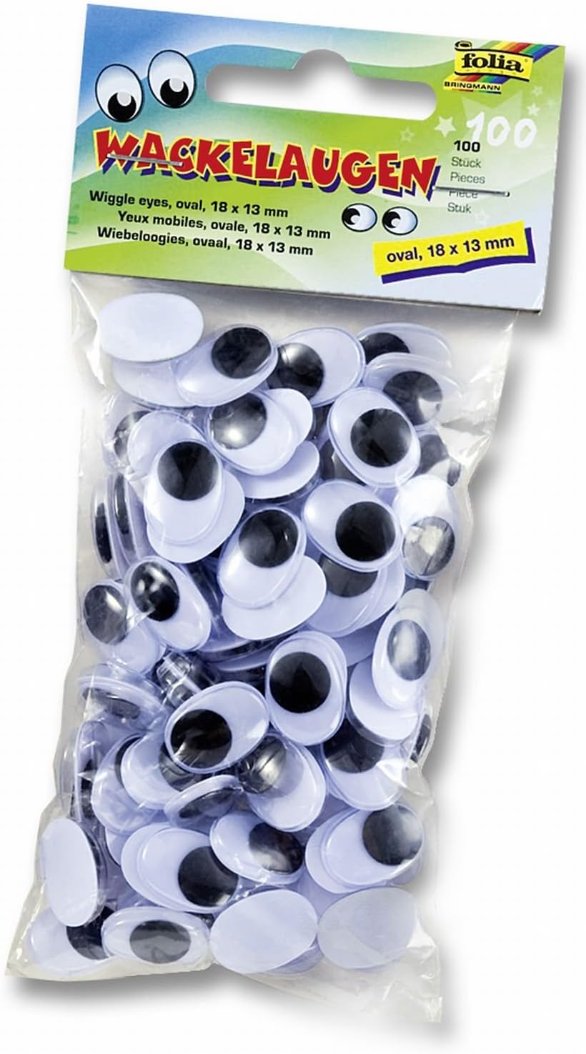 Oko dekorativno gibljivo Folia, okroglo/ovalno, 100/1