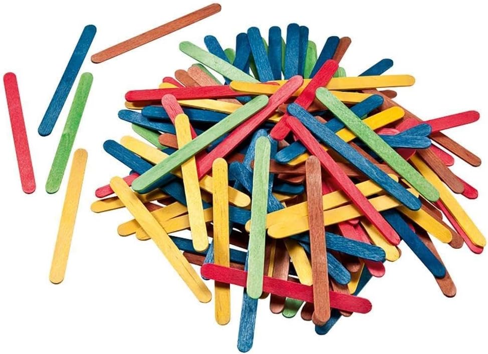 Palčke lesene Folia, 114 x 10 x 2 mm, 500/1