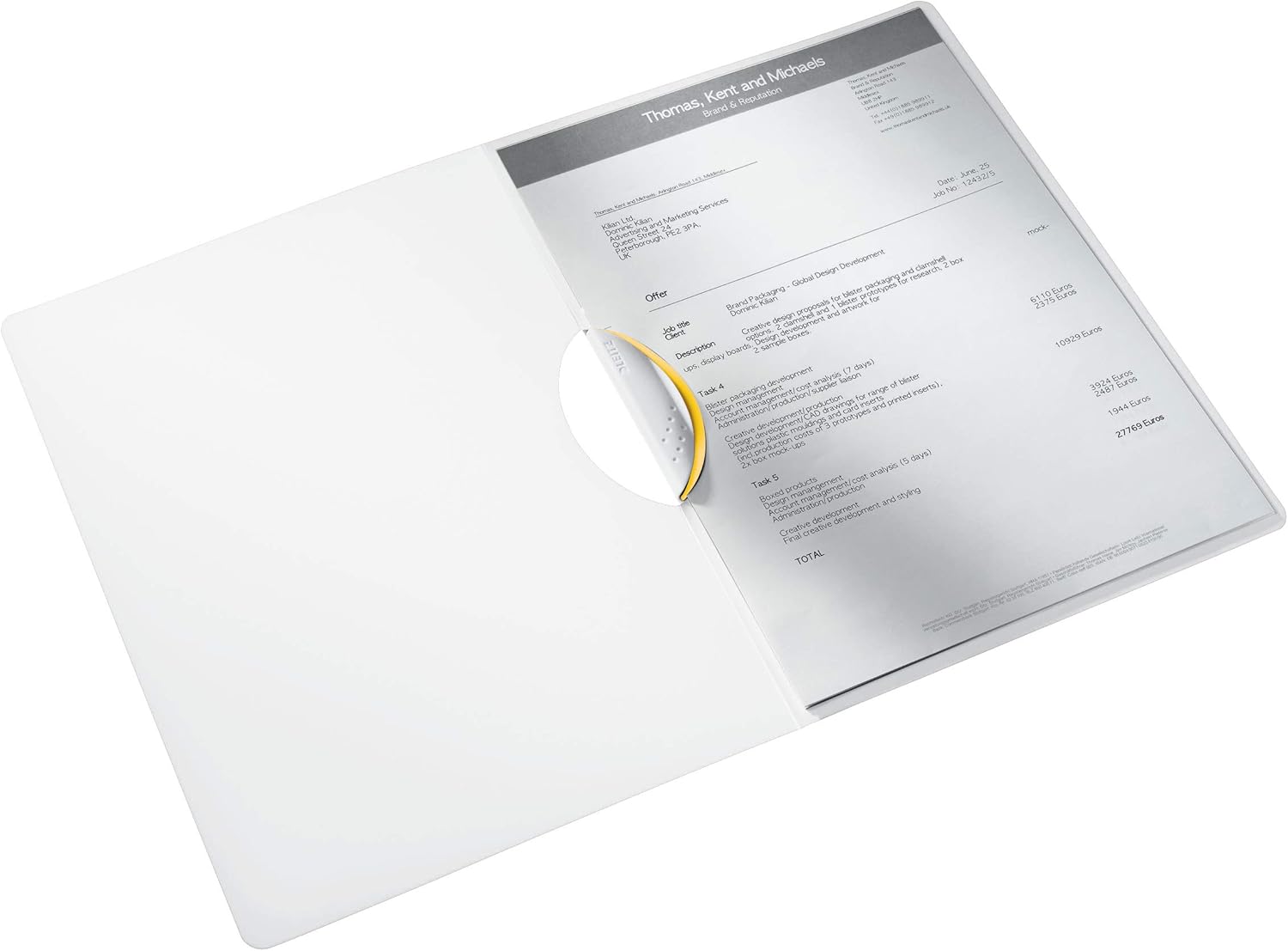 Mapa clip A4 Leitz Wow ColorClip