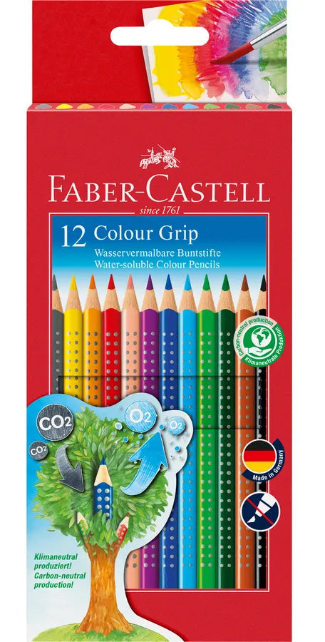 Barvice Faber-Castell 112412/112412 Grip, kartonasta škatla