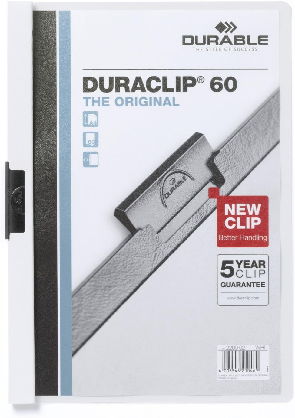Mapa clip A4 6mm DU220901 Duraclip