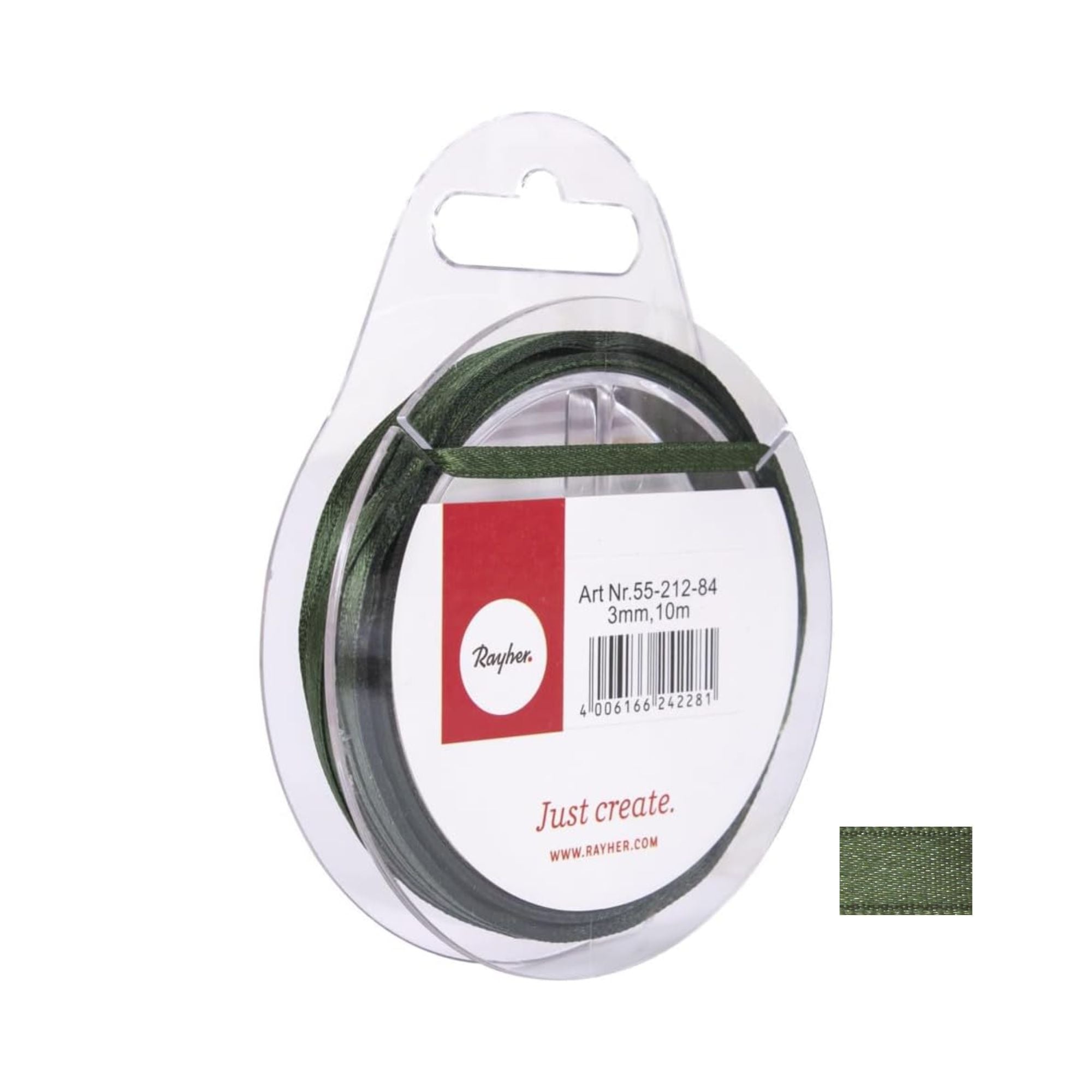Dekorativni trak Rayher, saten, 3 mm, 10m