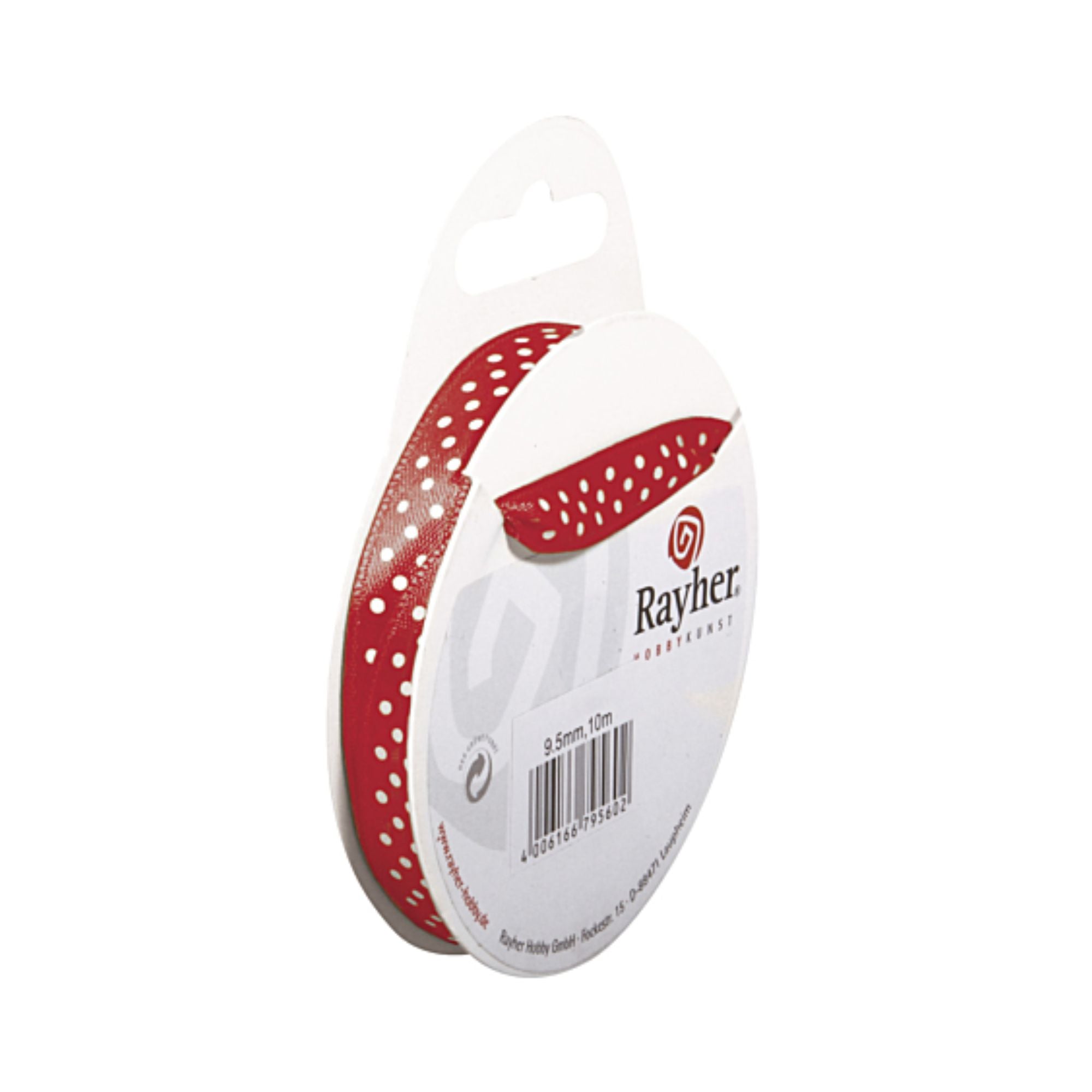 Dekorativni trak Rayher, saten s pikami, 9,5 mm, 10m