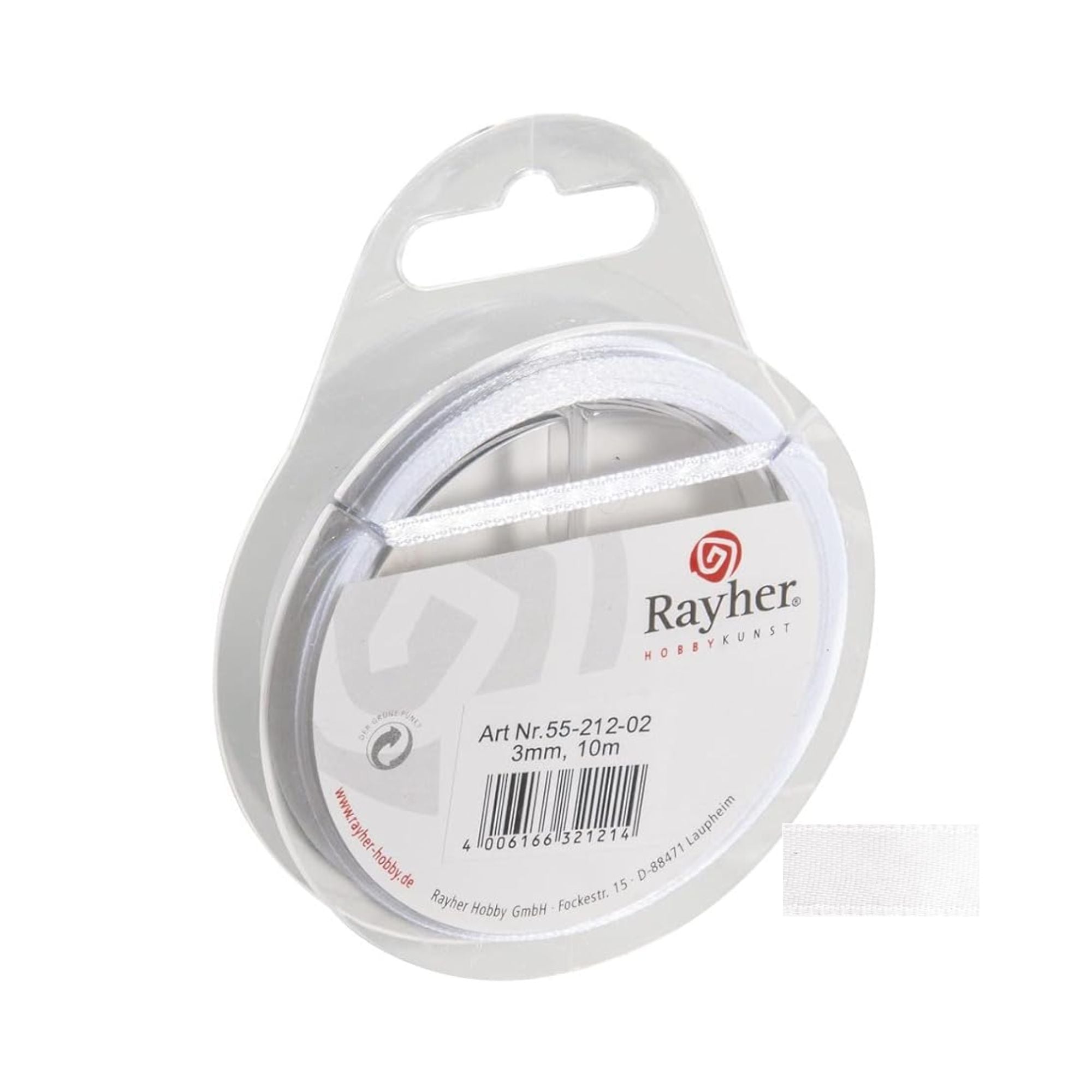 Dekorativni trak Rayher, saten, 3 mm, 10m