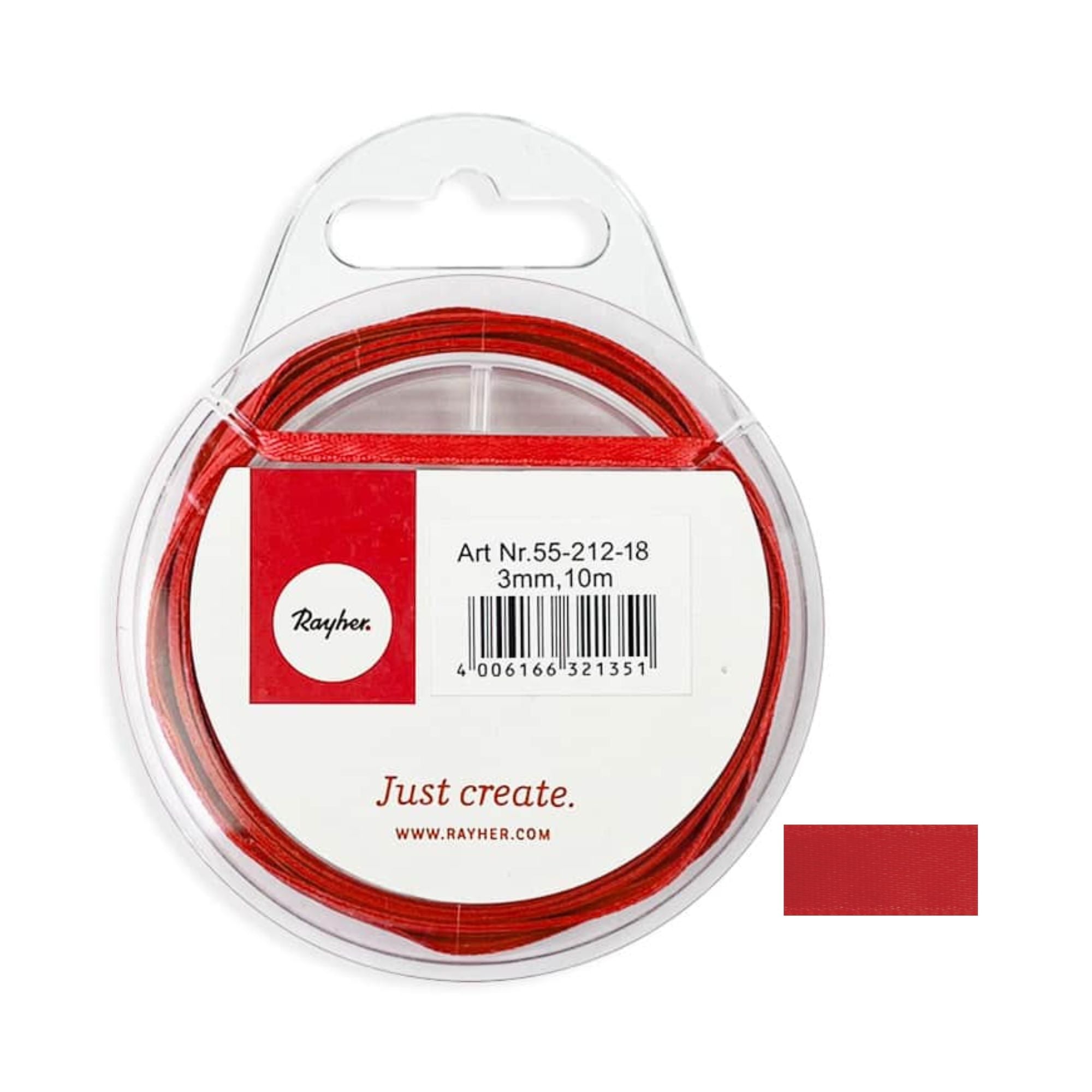 Dekorativni trak Rayher, saten, 3 mm, 10m