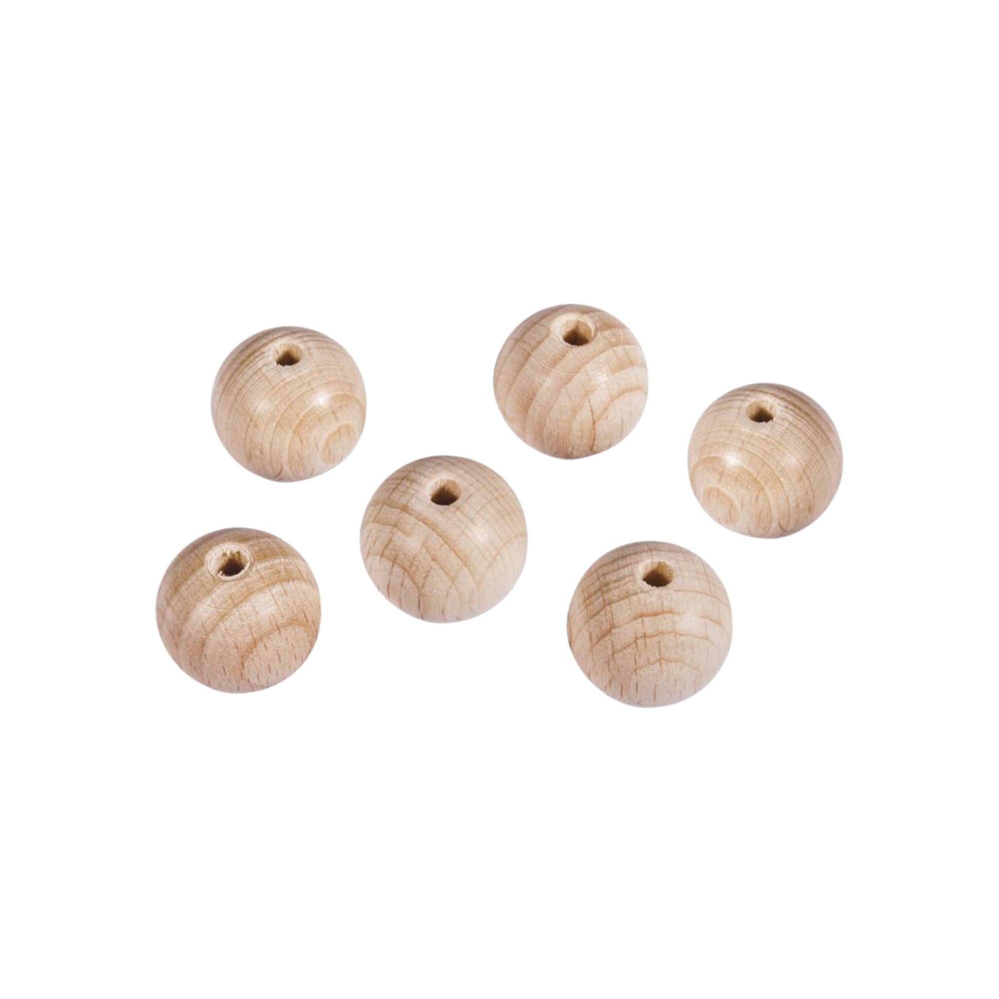 Krogljice dekorativne Rayher, lesene, z luknjo