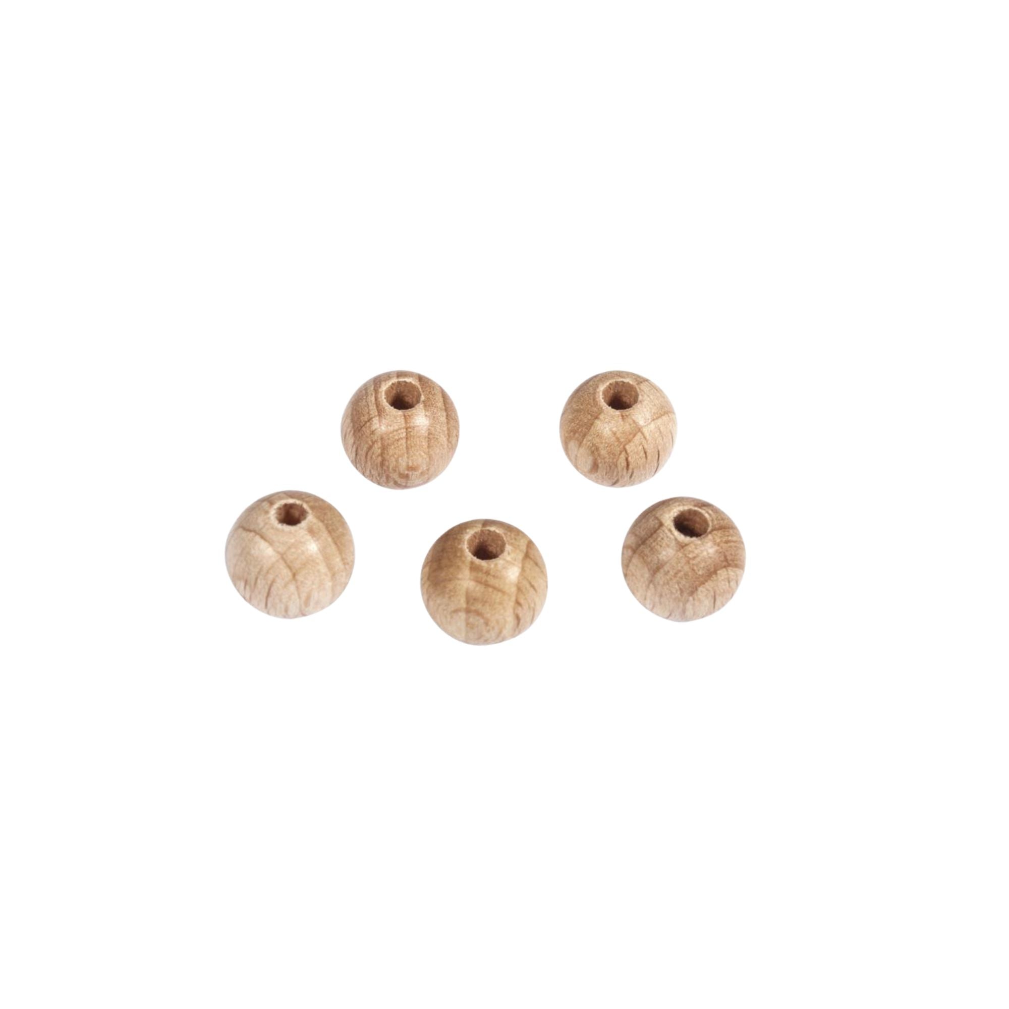 Krogljice dekorativne Rayher, lesene, z luknjo