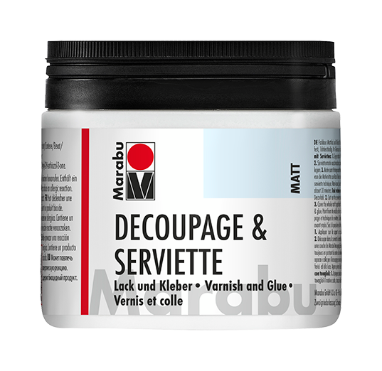 Marabu Decoupage & Serviette lak in lepilo mat/sijaj, 500 ml
