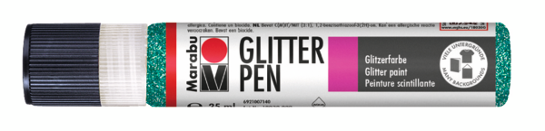 Barva z bleščicami Marabu Glitter Pen, 25 ml