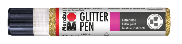 Barva z bleščicami Marabu Glitter Pen, 25 ml