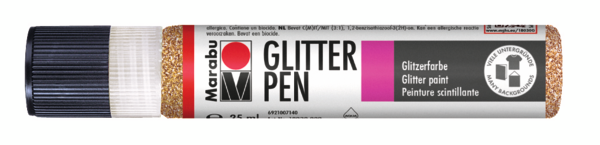 Barva z bleščicami Marabu Glitter Pen, 25 ml