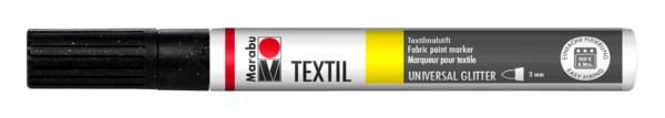Marker za tekstil Marabu Glitter, 3 mm