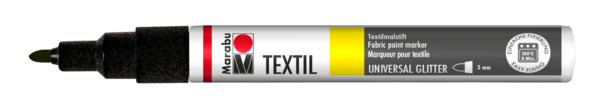 Marker za tekstil Marabu Glitter, 3 mm