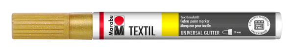 Marker za tekstil Marabu Glitter, 3 mm