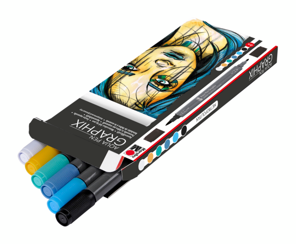 Marker Marabu Aqua Pen Graphix, seti