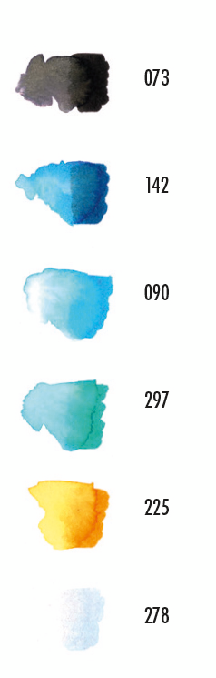 Marker Marabu Aqua Pen Graphix, seti