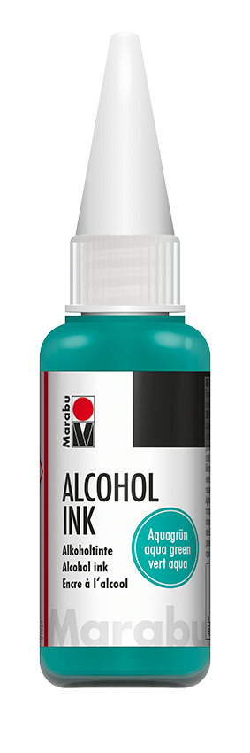 Črnilo Marabu Alcohol Ink, na alkoholni osnovi, vodno zelena 297, 20 ml