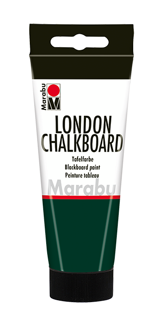 Barva za tablo Marabu London Chalkboard, črna/temno zelena, 100 ml