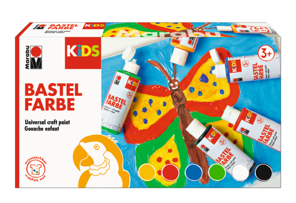 Marabu KiDS barve set, 6 x 80 ml